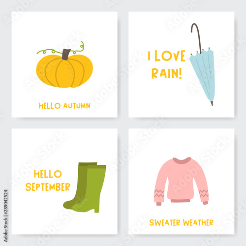 Autumn icon set.