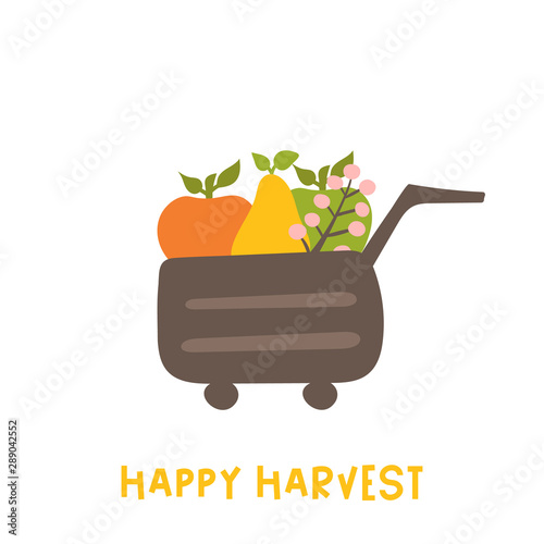 Happy harvest card.
