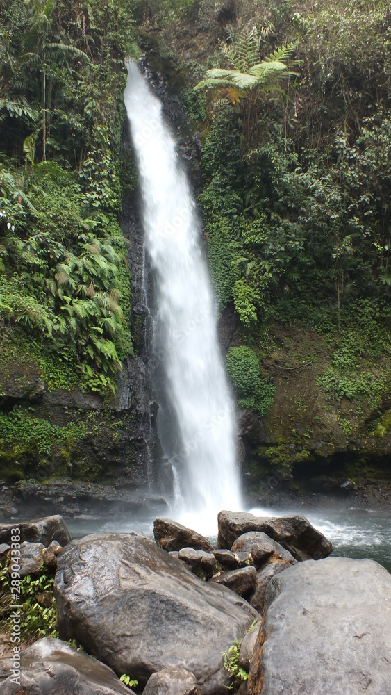 Obraz premium water fall at the gede mountain