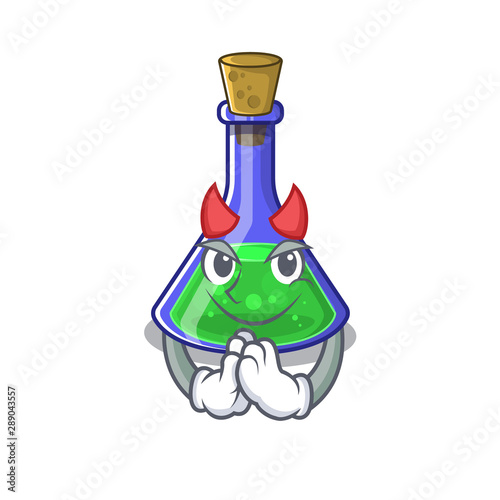 Devil magic potion cartoon shaped in character