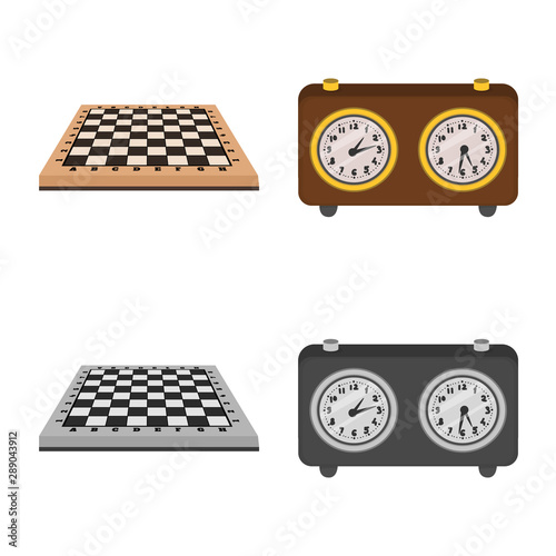 Isolated object of checkmate and thin icon. Collection of checkmate and target stock symbol for web.