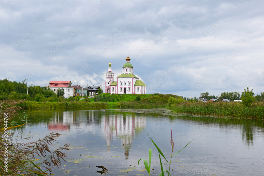 The Church of Elijah the Prophet on Ivanova hill was built in 1744 by order of Metropolitan Hilarion of Suzdal. Suzdal, Russia, August 2019. The Church of Elijah the Prophet on Ivanova hill was built in 1744 by order of Metropolitan Hilarion of Suzdal. Suzdal, Russia, August 2019.