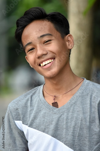 An A Smiling Minority Boy