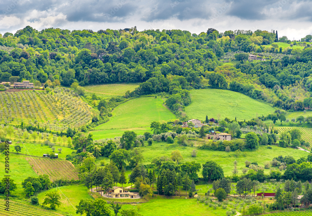 Fototapeta premium Amazing landscape near Orvieto, Italy, region Umbria.