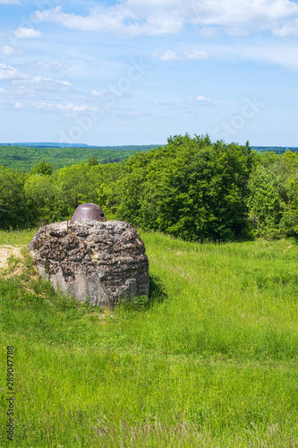 Die Bunkeranlage aus dem 1. Weltkrieg von Douaumont/Frankreich nahe Verdun photo