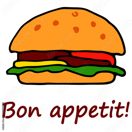 picture  hamburger icon in bright colors