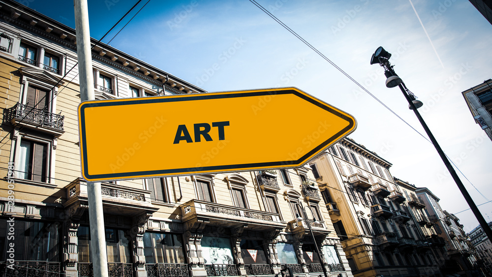 Obraz premium Street Sign to Art