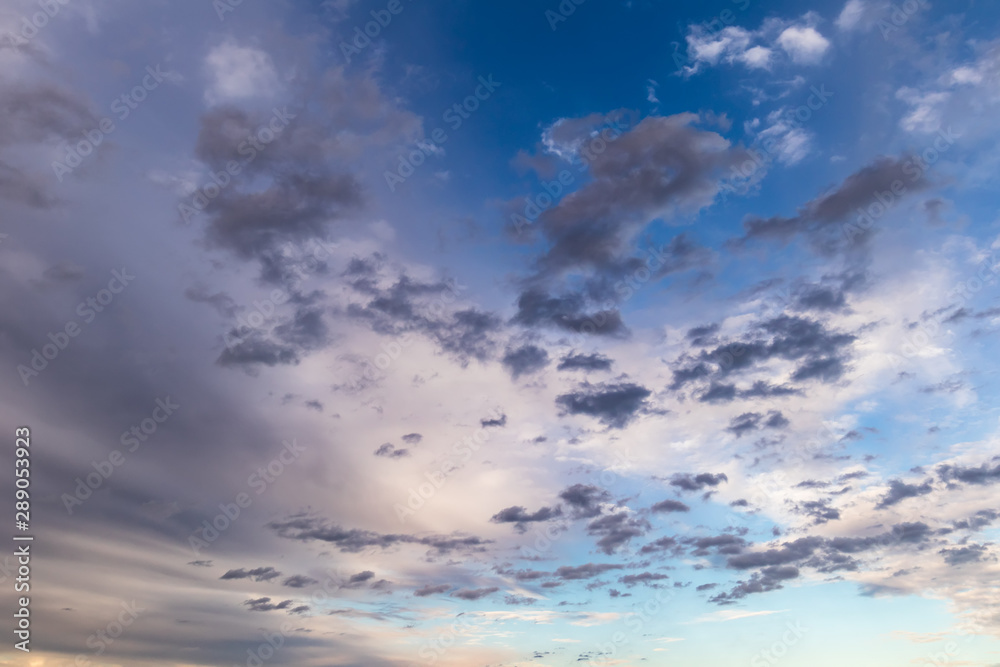 Evening sky over the Baltic sea, summer Evening sky over the Baltic sea, summer