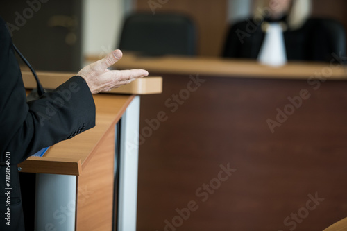 witness testifies in a Russian court