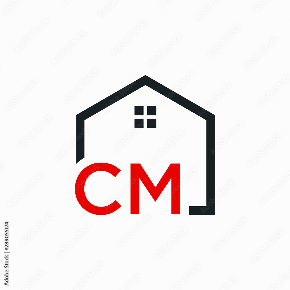 letter CM Line House Real Estate Logo. home initial C M concept. Construction logo template, Home and Real Estate icon. Housing Complex Simple Vector Logo Template. - vector letter CM Line House Real Estate Logo. home initial C M concept. Construction logo template, Home and Real Estate icon. Housing Complex Simple Vector Logo Template. - vector