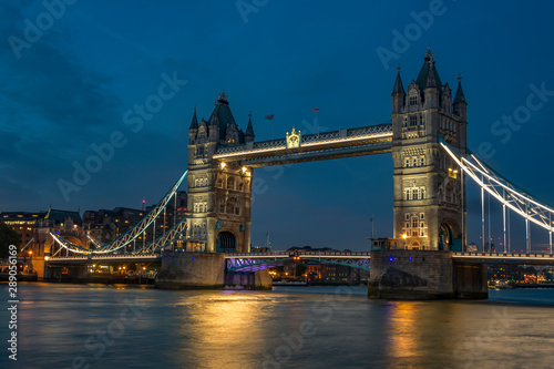 The Tower Bridge, blue hour London, UK