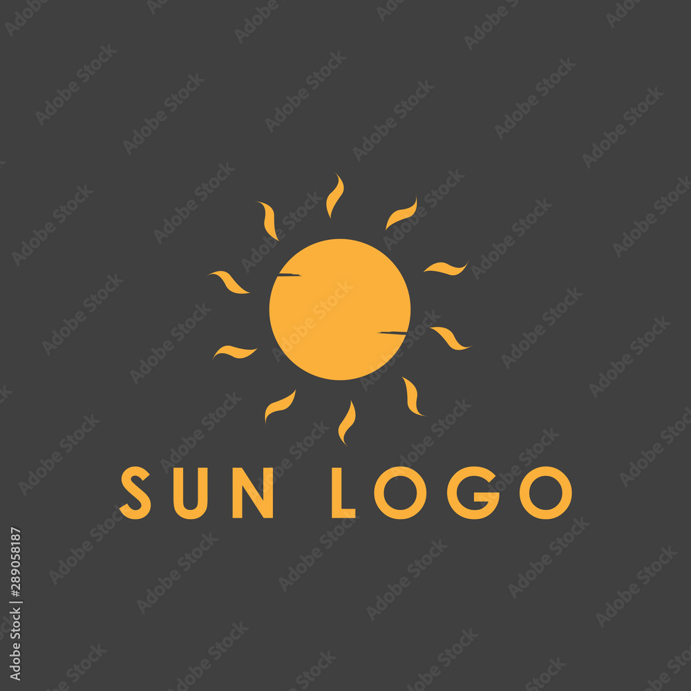 Fototapeta premium Sun logo design template