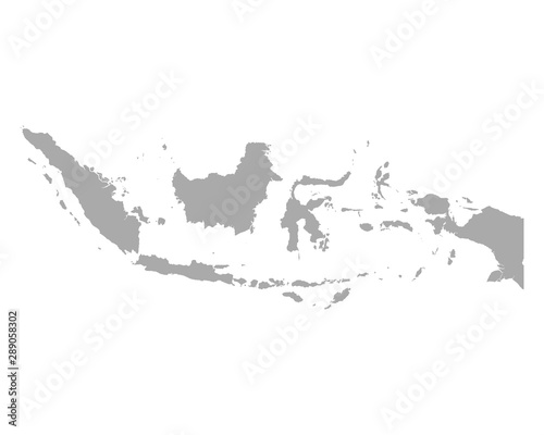 Karte von Indonesien
