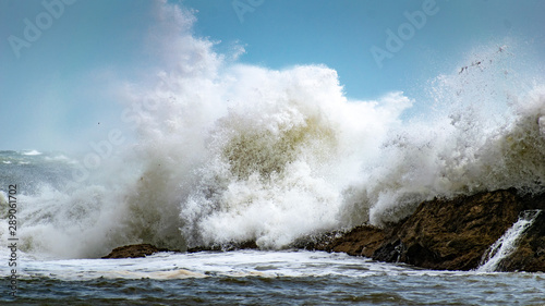 Stormy breaking Wave