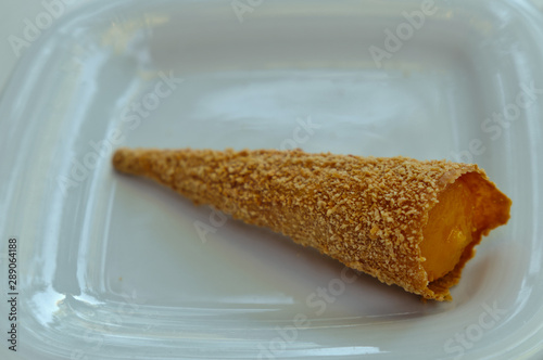 Cartucho, traditional cake of Serta city in Portugal photo