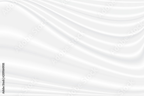 Abstract white and gray vector background. Satin luxury cloth texture