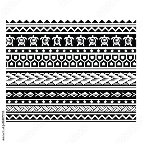 polynesian tattoo pattern vector illustration, border pattern geometric maori, tribal tattoo maori, pattern samoan, seamless aboriginal ornament vector, Polynesian ethnic seamless texture, patterns
