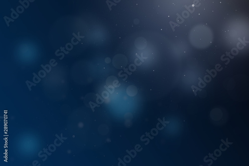 Dark blue template with soft bokeh. Modern geometrical abstract illustration and New year design for your ad, poster, banner.