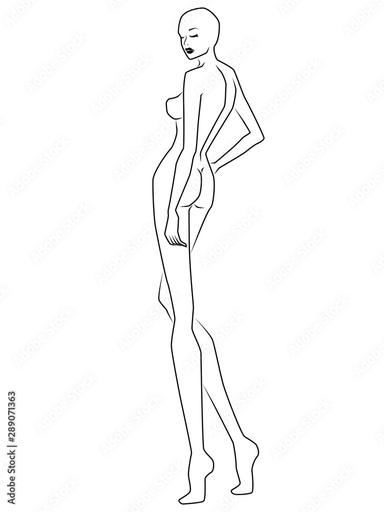 Abstract graceful and elegant lady Abstract graceful and elegant lady