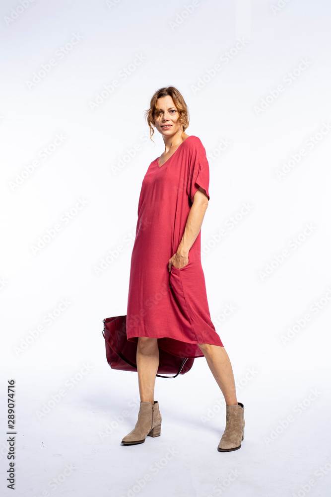 Beautyfull woman in Studio in Modern autum fashion Beautyfull woman in Studio in Modern autum fashion