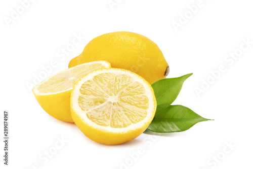  lemon on a white background