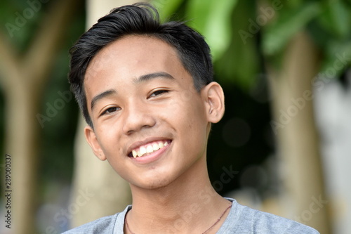 An A Filipino Boy Smiling