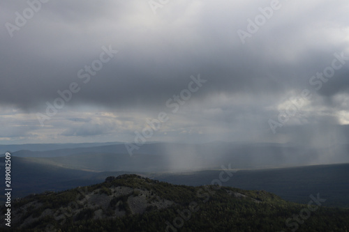 Rain in the mountains