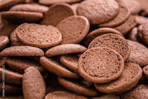 Photography Close up of honey cookies, Broas de Mel, traditional dessert of Madeira island