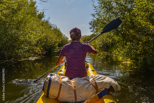 kayaking on the lake