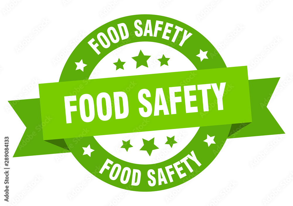 food safety ribbon. food safety round green sign. food safety food safety ribbon. food safety round green sign. food safety