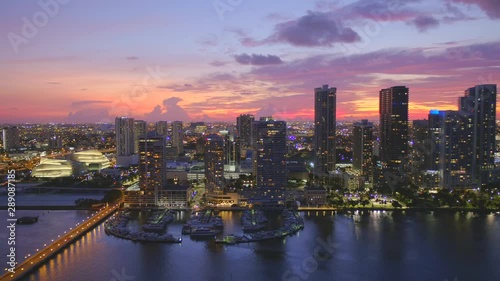 Wallpaper Mural Beautiful sunset edgewater Miami 4k Torontodigital.ca