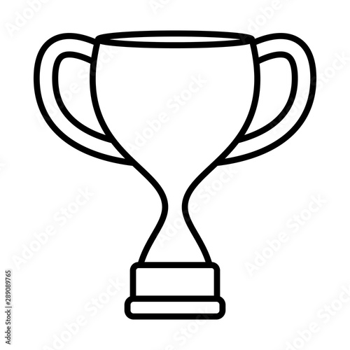 Isolated competition trophy design