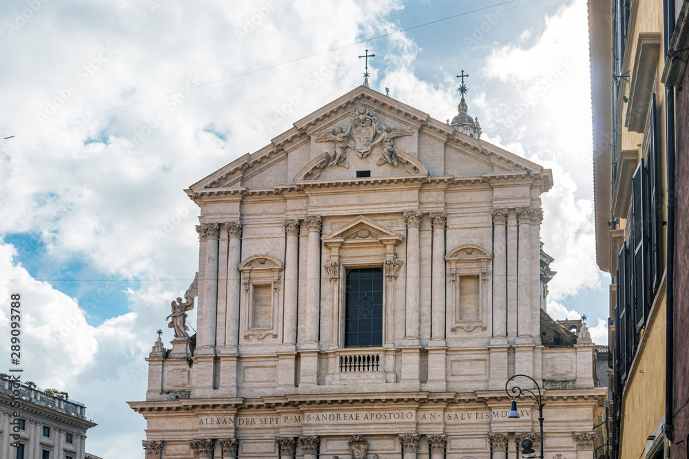 Obraz premium ROME, ITALY - January 17, 2019:Traditional Cathedral building in Rome, ITALY