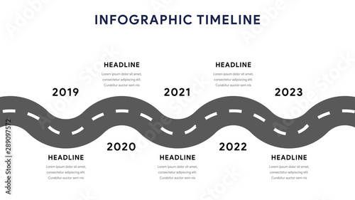 Infographic elements for content, diagram, flowchart, steps, parts, timeline, workflow, chart with five options. Vector illustration