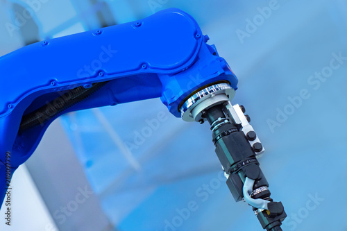 Robotics. Blue Hand of the ...