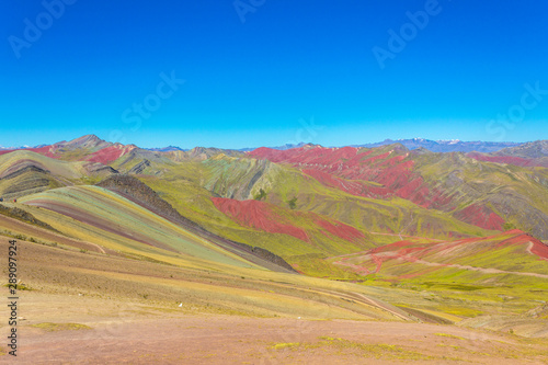 Rainbow Mountain Mountains of the 7 colors, Peru.