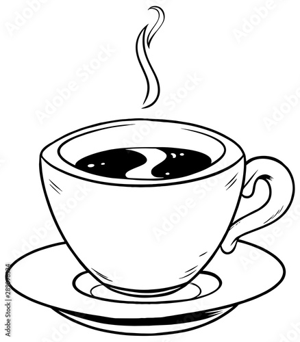 Coffee Cup Line Art