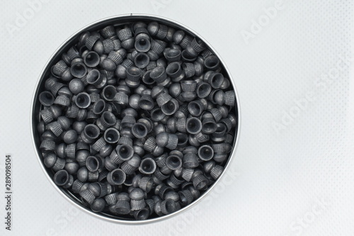 Airgun pellets for use in either an air pistol or air rifle.
