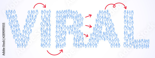 VIRAL marketing, advertising, blue stick figures, word of mouth recommendation