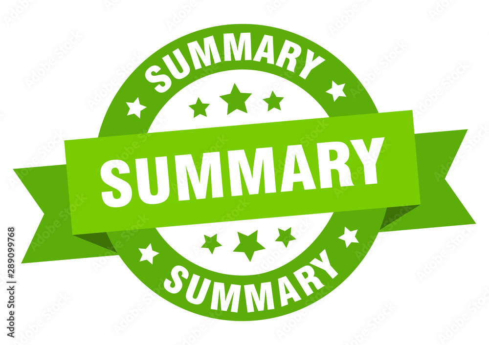 summary ribbon. summary round green sign. summary summary ribbon. summary round green sign. summary