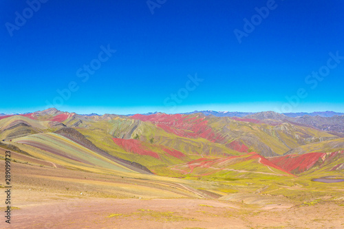 Rainbow Mountain Mountains of the 7 colors, Peru.