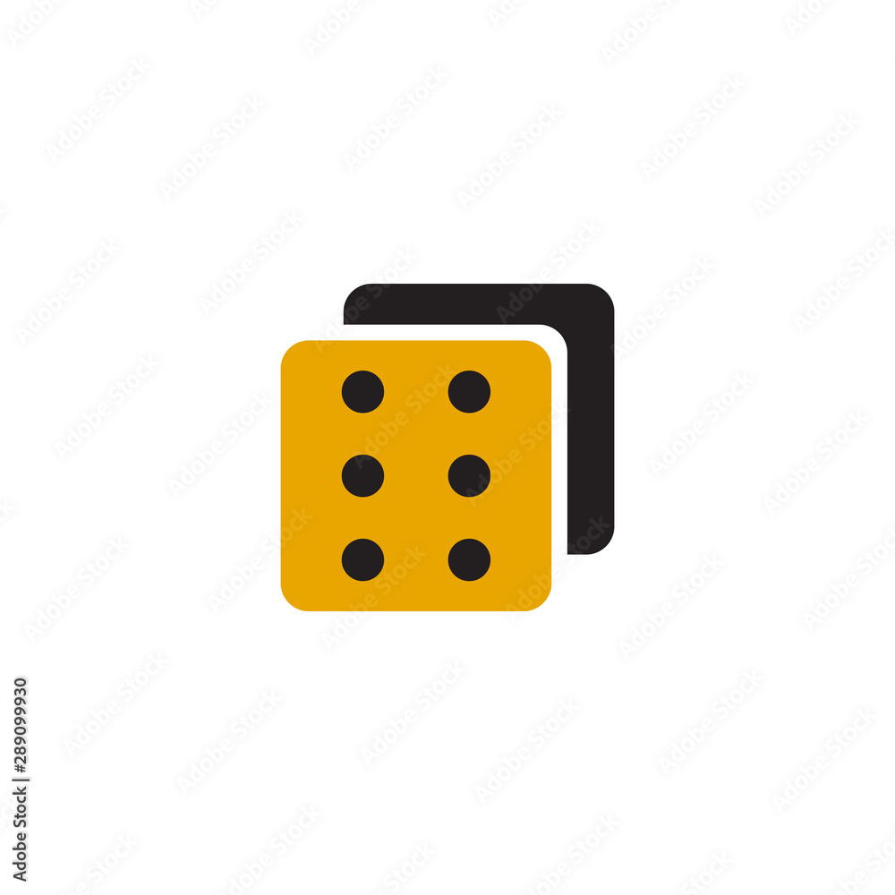 Dice game logo design icon vector template Dice game logo design icon vector template