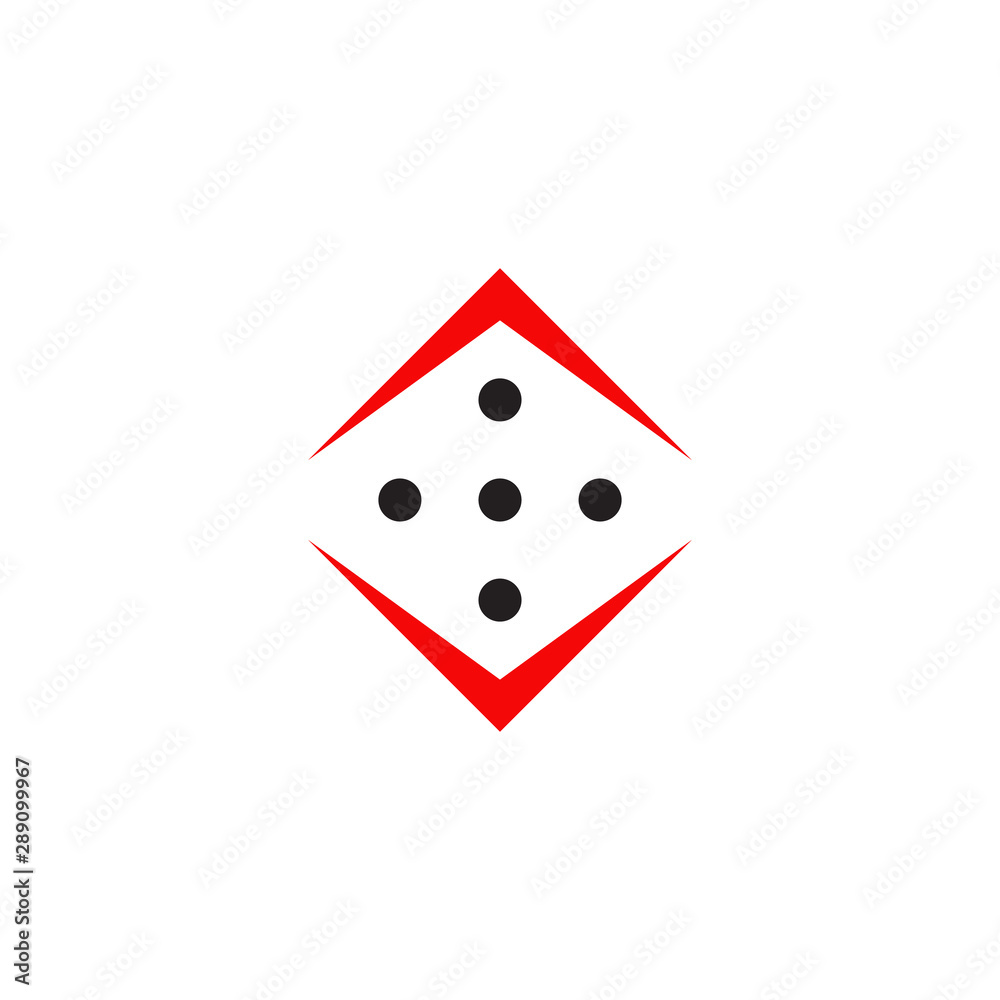 Dice game logo design icon vector template Dice game logo design icon vector template