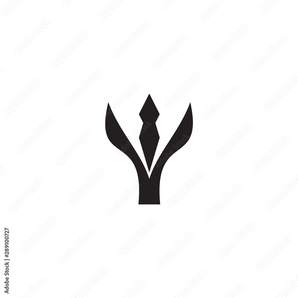 Obraz premium Trident logo design inspiration vector template