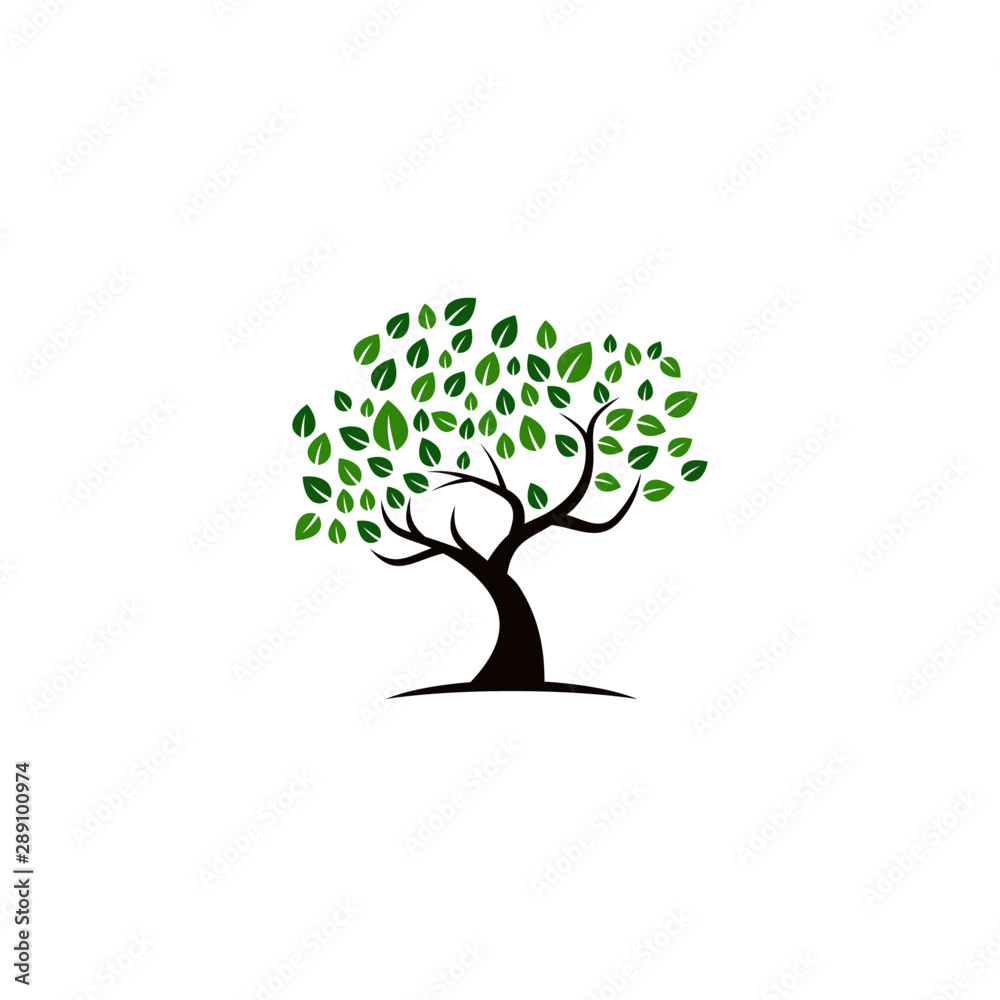 Obraz premium Tree vector icon. logo design elements.