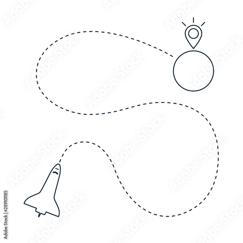 Space shuttle to the locations
