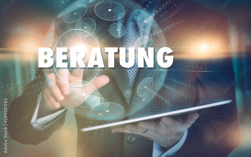 Fototapeta premium A hand selecting a Consultation 