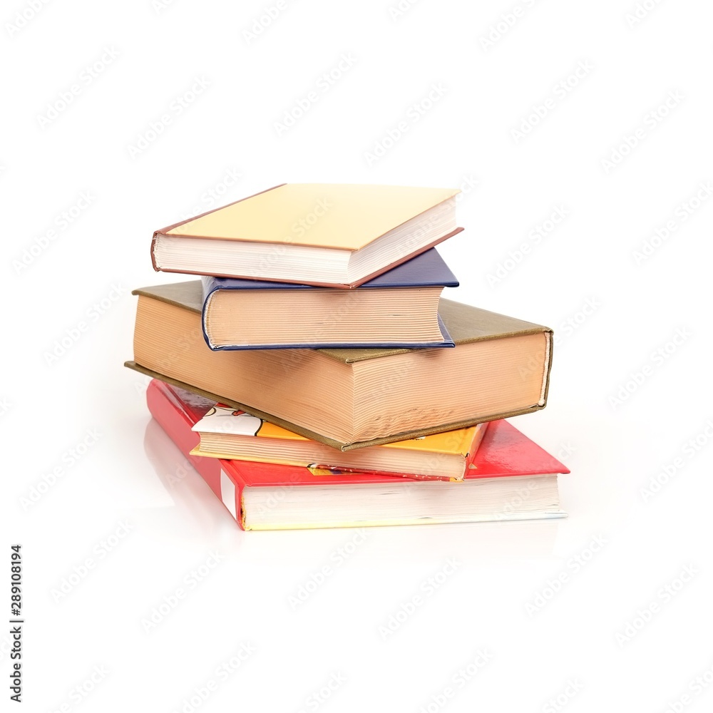 Stack of books isolated on white background Stack of books isolated on white background