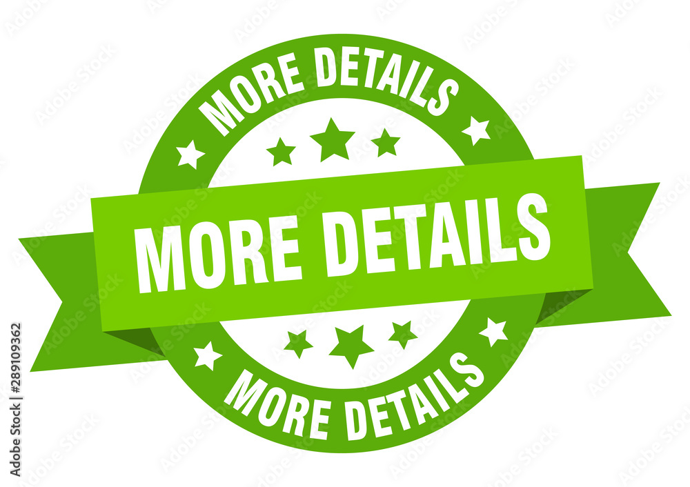 more details ribbon. more details round green sign. more details more details ribbon. more details round green sign. more details
