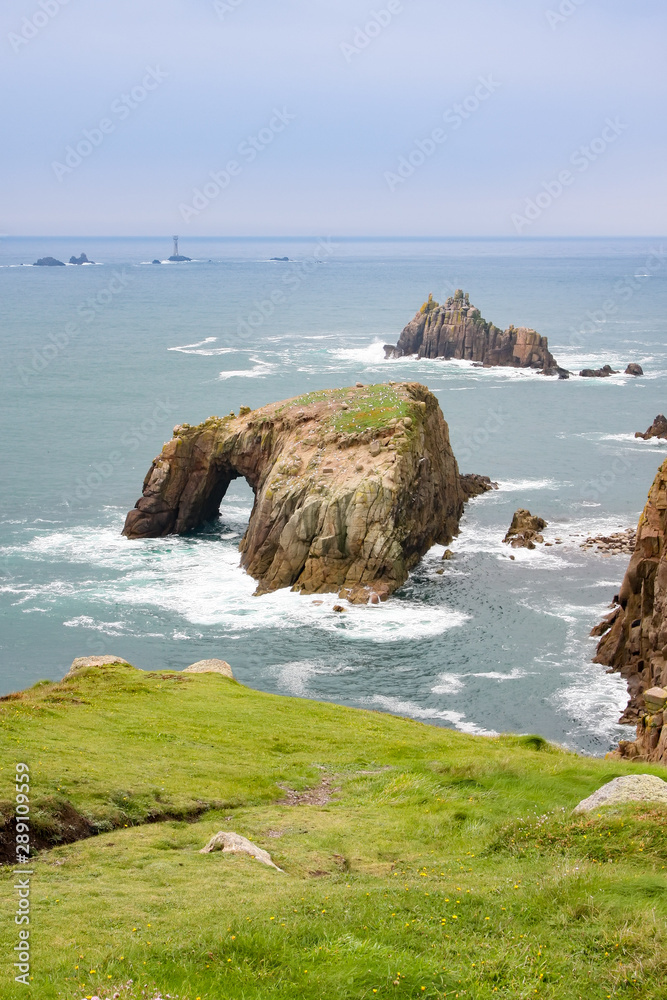 Naklejka premium cornwall rough coast